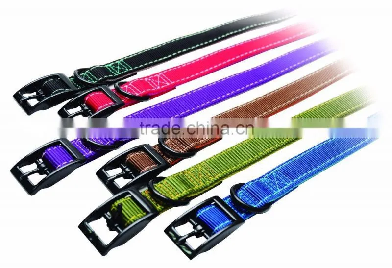 double layer nylon dog collar
