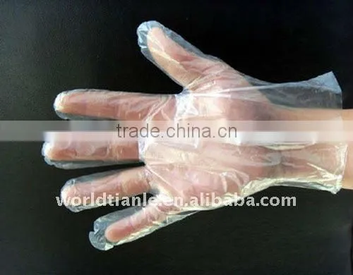 100% raw material PE sanitary gloves
