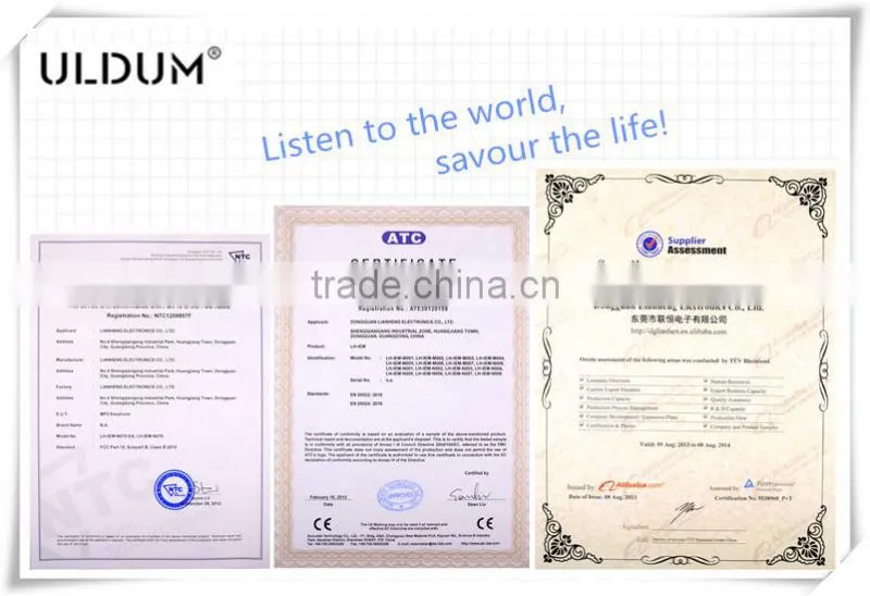 ULDUM Hot Sale bluetooth stereo headset with microphone, cheap headset
