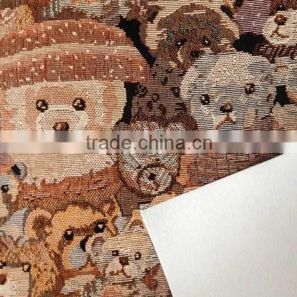 bear design wholesale faux leather fabric pu transfer film for synthetic leather