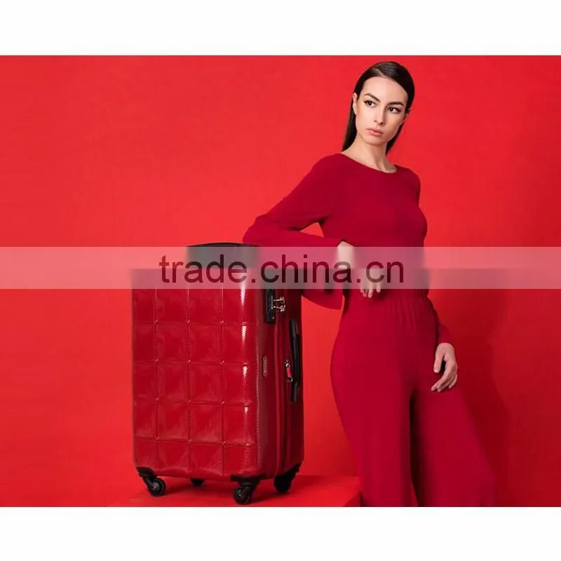 PU Travel Luggage Women Mens Casual Trolley Suitcase Rolling Luggage