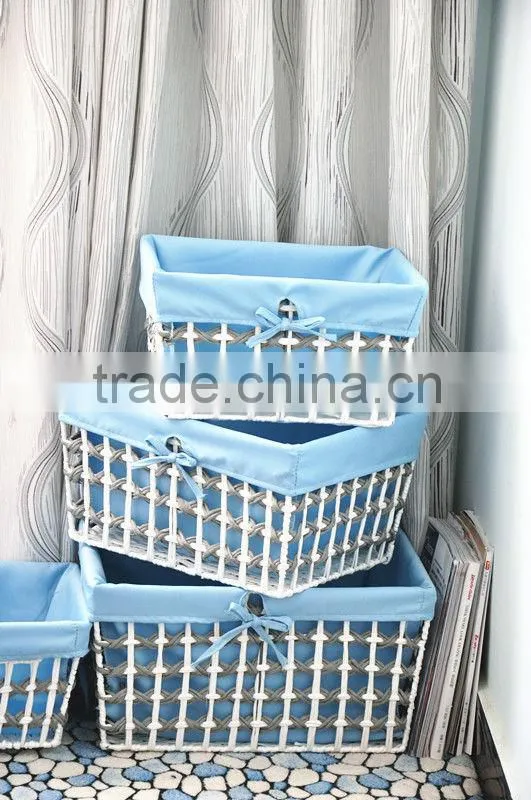 8 hand woven straw - pastoral style - - dirty clothes basket - Storage Basket - storage basket basket - woven baskets