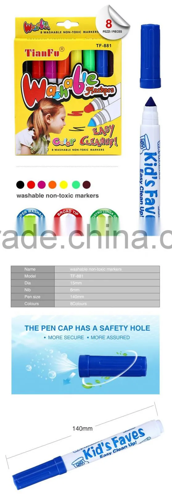 Factory outlets magic washable art multi-color water color pen