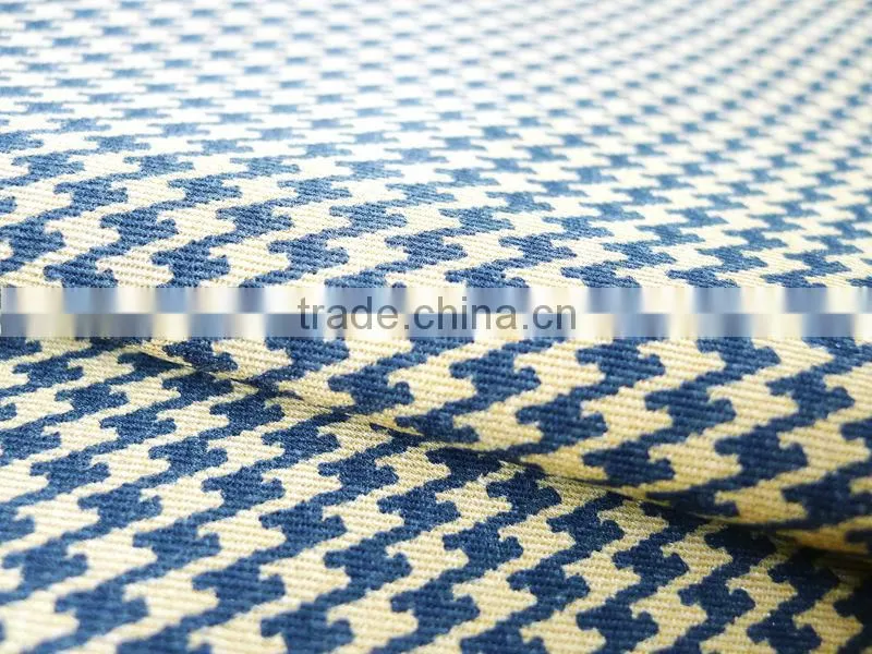 Wave printed twill weave fabric