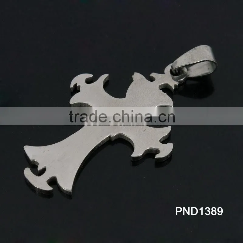 2015 New Jewelry Wholesale Western Cheap Stainless Steel Cross Pendant