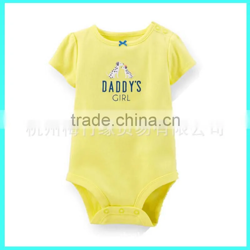 China wholesale websites Cheaper white short sleeves baby romper 100% cotton