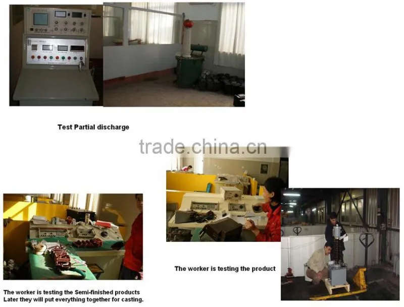 Low voltage three phase electric measuring tank