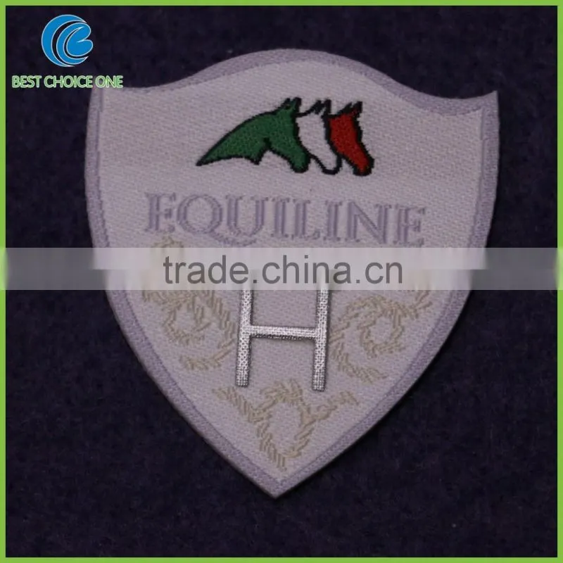 Custom Woven Patch Football Soccer Woven Badge Kid Clothes Applique Patch