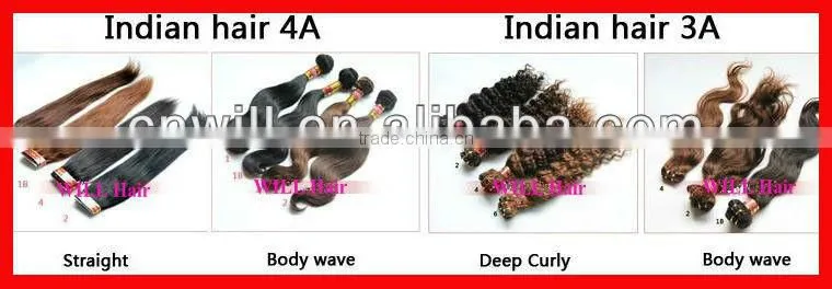 Fashion Lt Brown Full Head Clips Hair Extension Remy Virgin Hair For Women