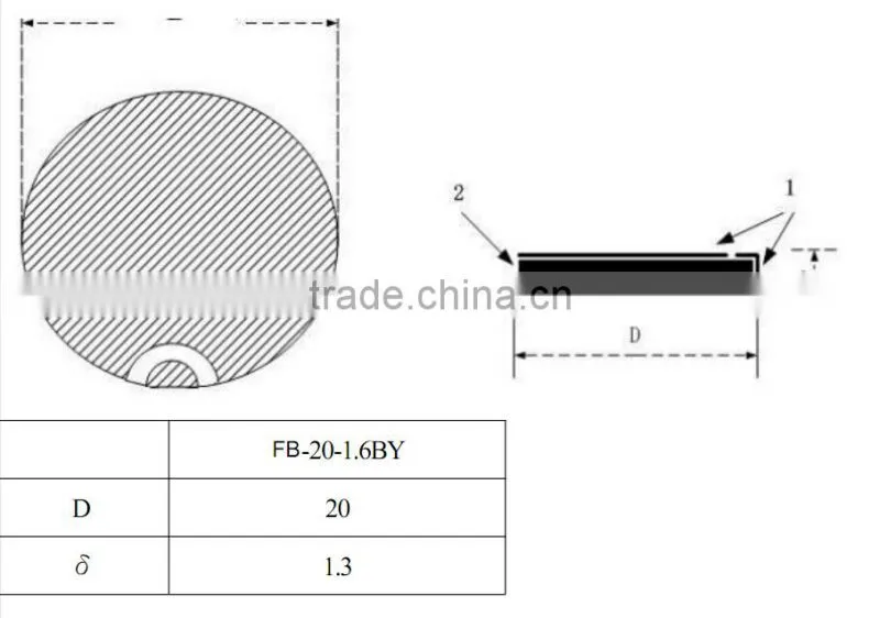 FB-20-1.6BY reliable quality Round 20mm piezoelectric ceramic buzzer (FBELE)