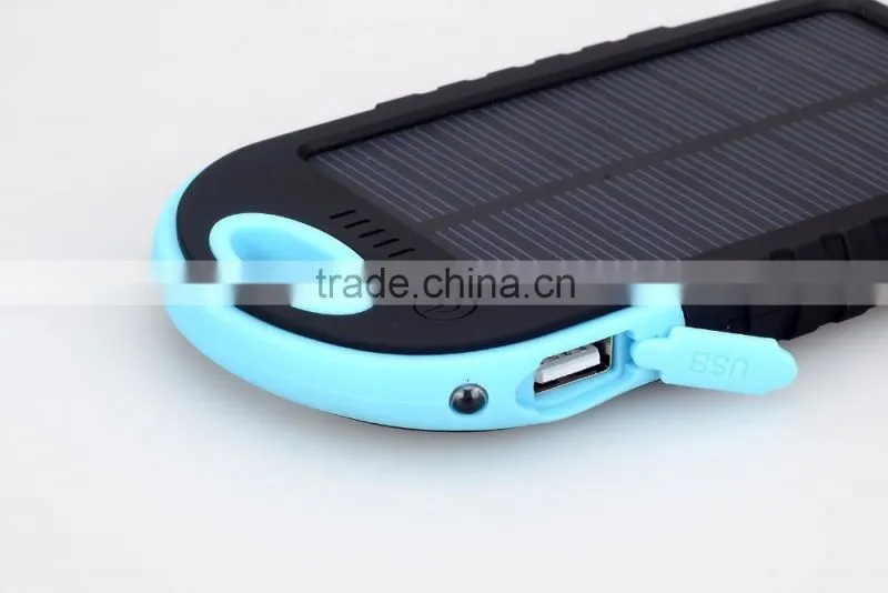 solar power bank led waterproof 4000mah