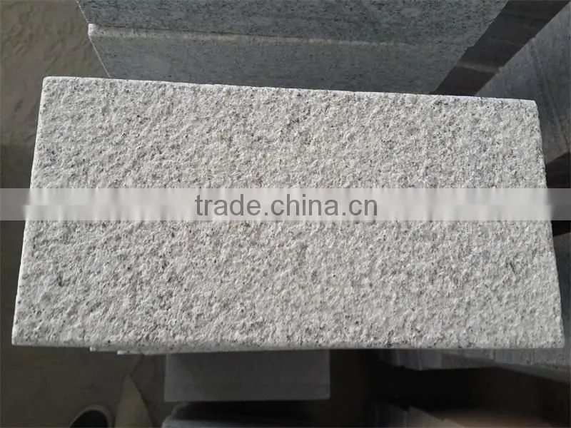 Bush hammered gray grainte stone tiles