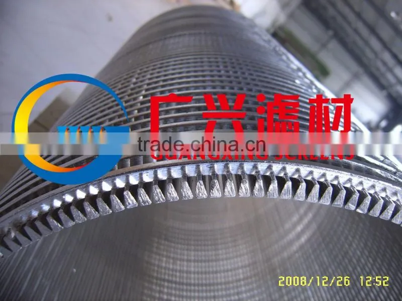 wedge wire rotary drum screen trommel for Pond fish