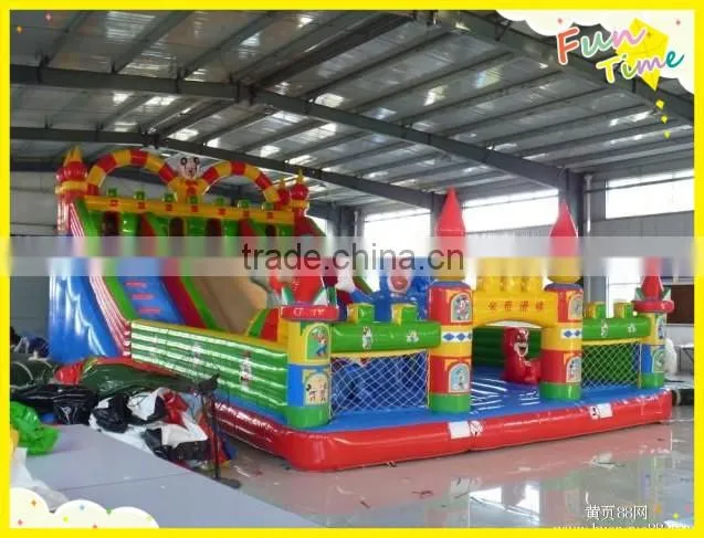 Different kinds of cartoon model inflatable bouncers, samll garden bouncer house for sale