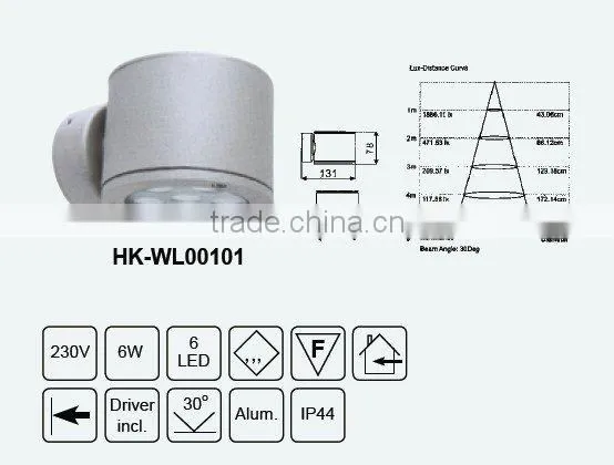 led wall lamp 6W