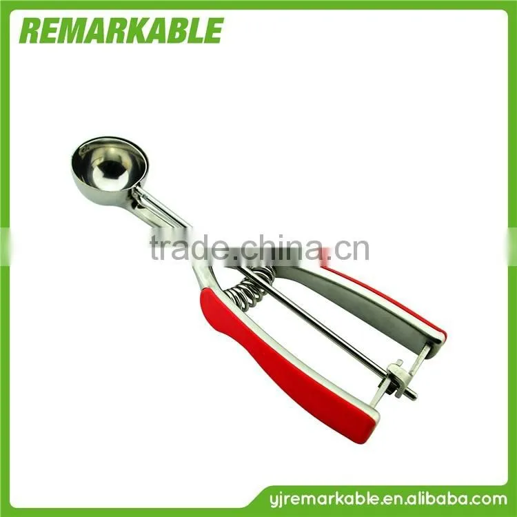 Personalized Kitchen Wares Pressing type stainless steel ice cream scoop