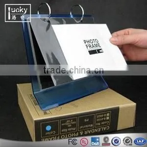 Custom Acrylic Standard Desk Calendar Table Stand With Pen Holder