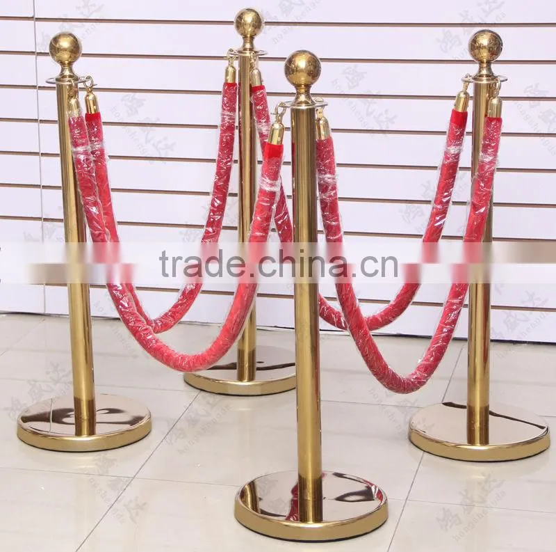 2014 Adjustable Hanging Rope Stanchions Stand,Pedestrian Railing Queue Control Barrier for sale