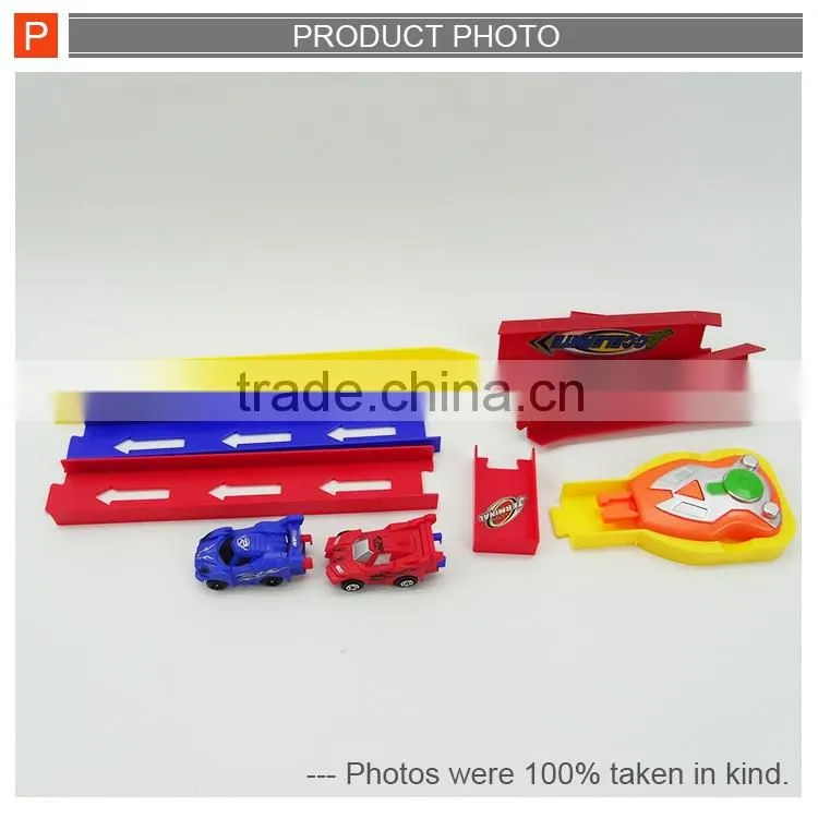 Max speed ejection racer car with railway track car set