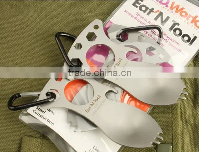 Hot selling OEM stainless steel multi-function spoon bottle opener UDTEK00238