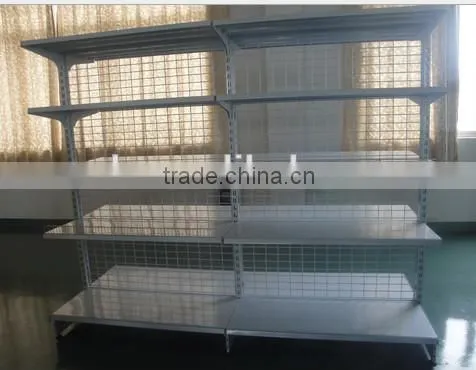 RH-HSBW02 Metal Wire Mesh Back Panel Supermarket Shelf