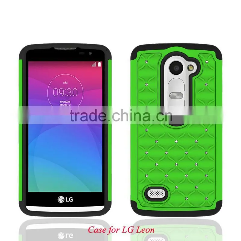 alibaba express 2 in 1 bling case for LG C40