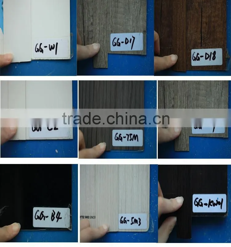 good quality wood grain kitchen cabinet pvc edging strip trimming for mdf