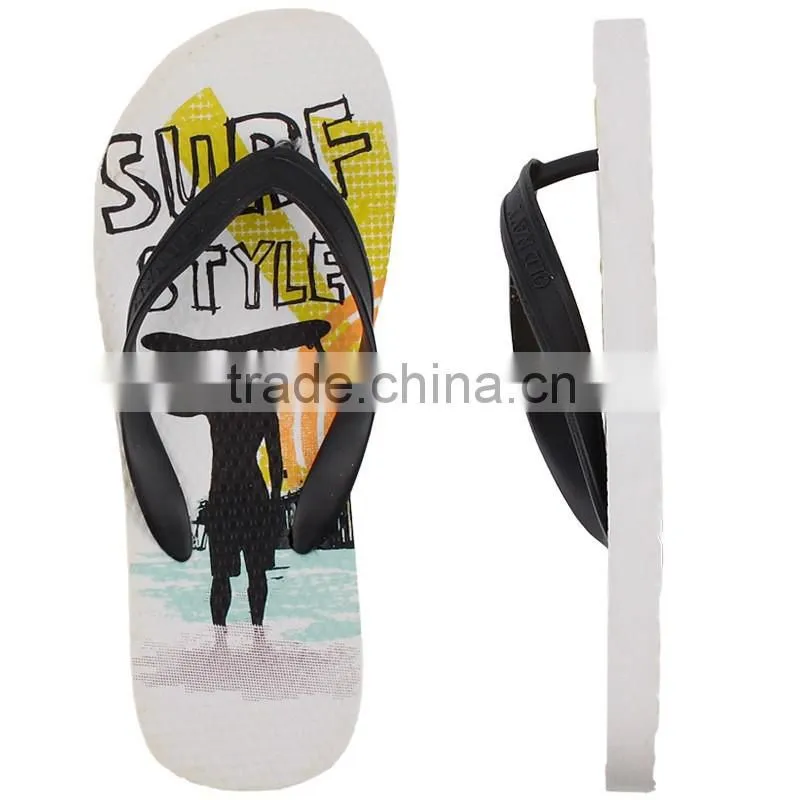 new fashion non-slip boy EVA flip flops kids beach slippers