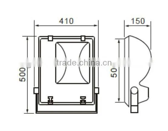 IP44 PIR Sensor Halogen Floodlight 500w DJ-H110