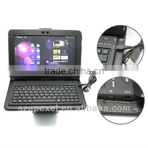 Wireless keyboard blue tooth with tablet PC stand for 10.1" Samsung galaxy Note N8000