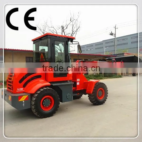 multifunction small wheel loader TL1500 telescopic loader with 50HP engine
