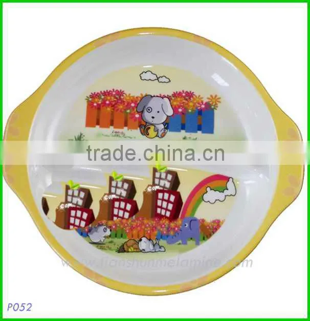 melamine plate with handles