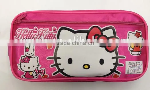 wholesale cool hello nylon kids gift pencil bag
