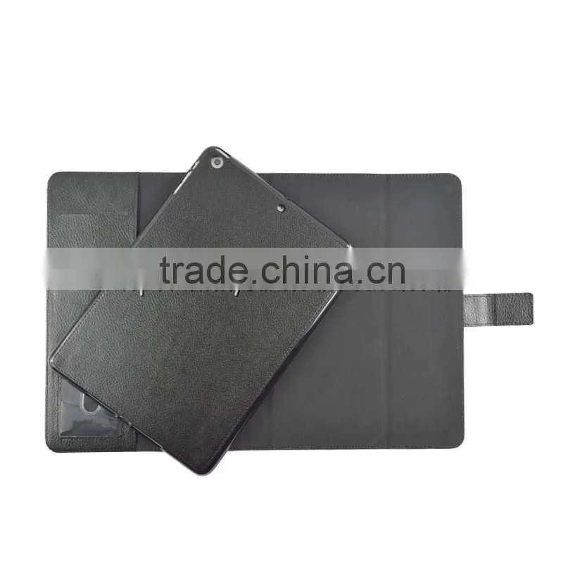 PU leather cses for ipad air ipad 5 case 2 in 1 removed leather cases