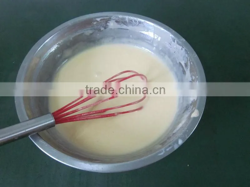 fashionable 12 inch silicone egg whisk with stainless hand