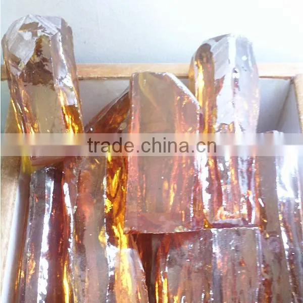Loose gemstone uncut cz stone champagne cleaning raw material