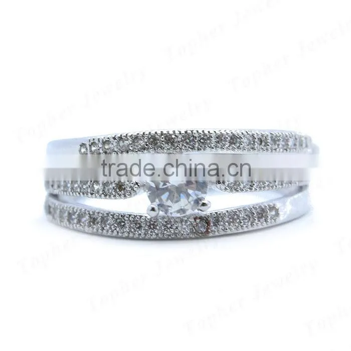 Man-made gemstone inlay 925 silver wonder women ring