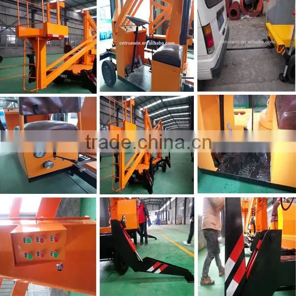 10.5M Diesel Engine &380V Electricity double used multifunctional crank arm type hydraulic movable lifting platform