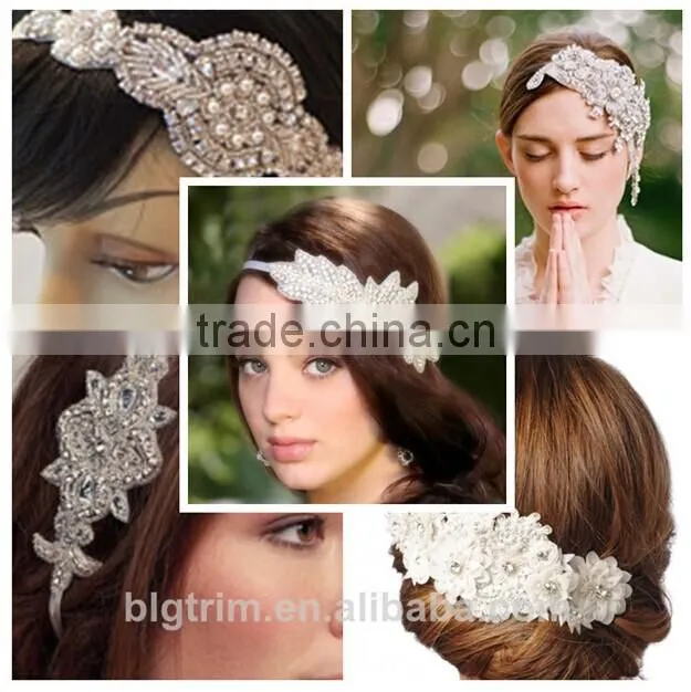 Hot selling new design rhinestone trim for women