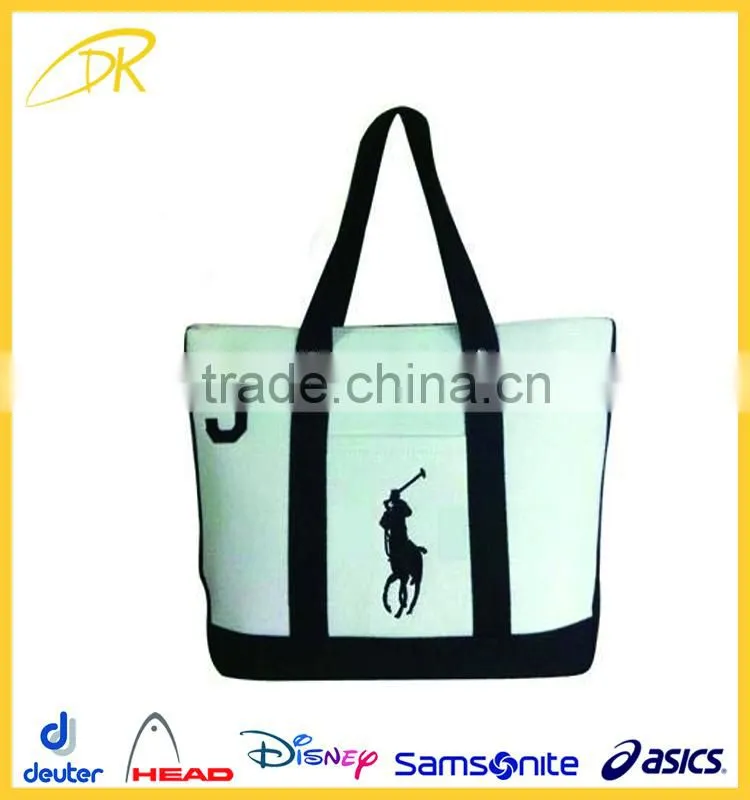 Cotton Canvas Simple Tall Tote Mens Beach Bag, Beach Bag for Men