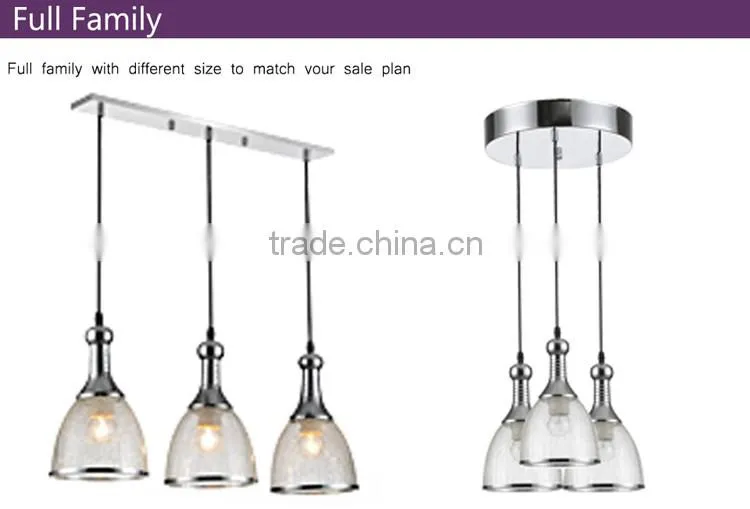 hot sale modern glass pendant lighting for restaurant