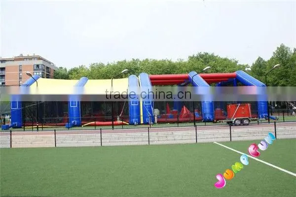 Giant inflatable paintball field for outdoor paintball games arena