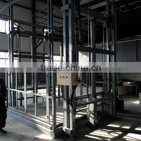 Hot sale 3t warehouse goods lift, hydraulic warehouse cargo lift price