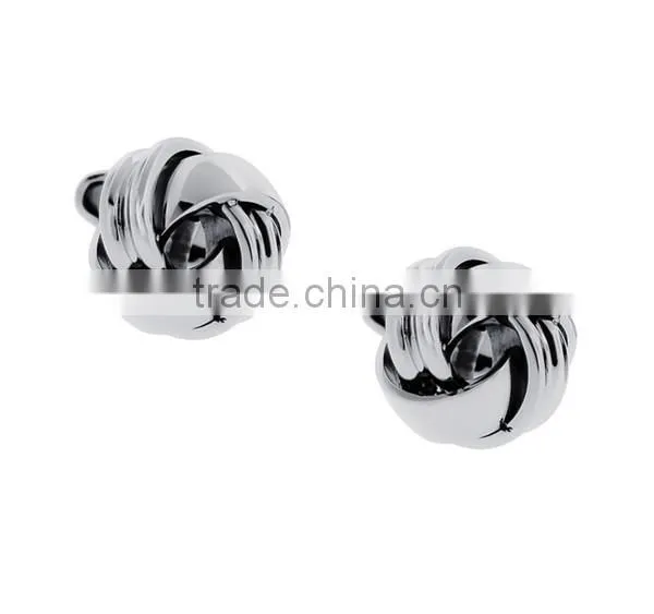 stainless steel men's knot design cuff links