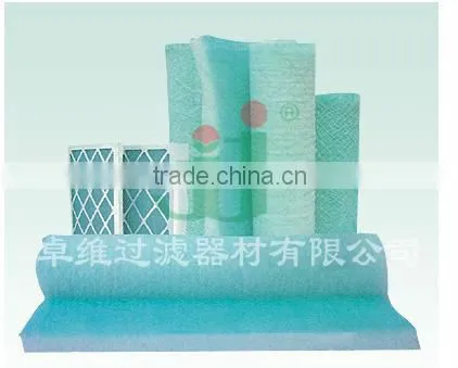 Dongguan factory roll floor fiberglass filter media for spray booth