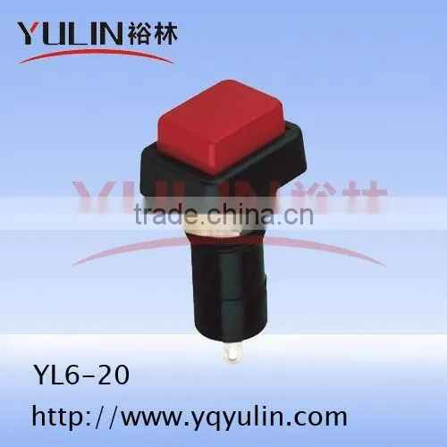 YL6-18 mushroom red mini push button switch on off