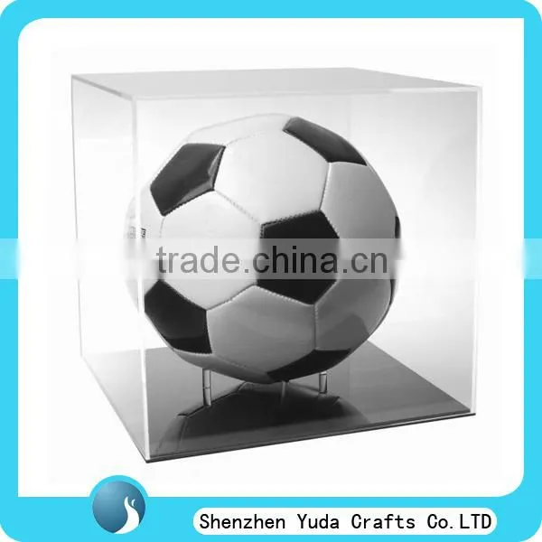 acrylic football box,acrylic soccer ball display case,acrylic football case