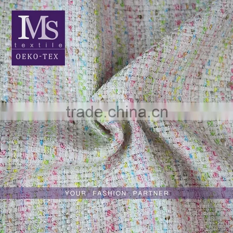 Elegant polyester wool fabric, Soft Wool polyester rayon blend fabric for garments