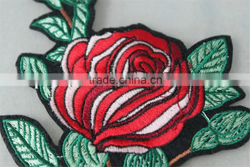 hot sale Iron-on flower applique embroidery patch for wedding