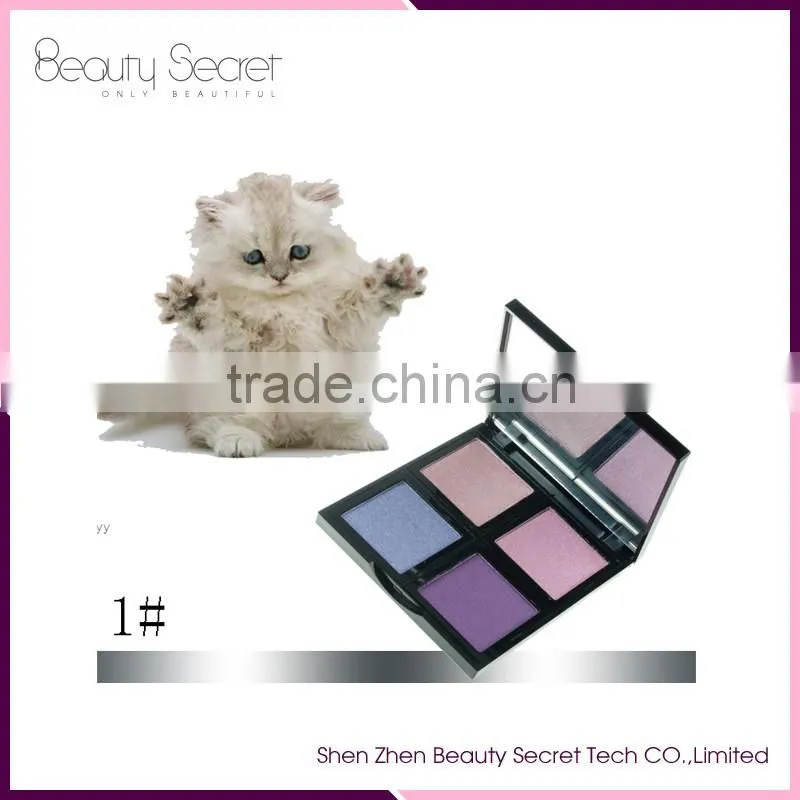 Multi-colored shimmer eyeshadow palette makeup romantic color eye shadow